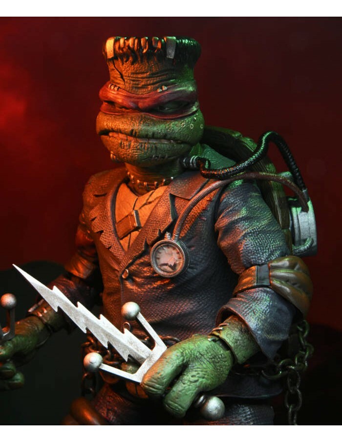 NECA TMNT TEENAGE MUTANT NINJA TURTLES RAPHAEL AS FRANKENSTEIN ACTION FIGURE