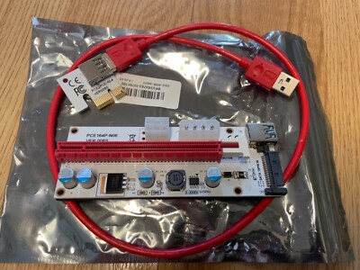 USB 3.0 PCI-E Express 1x To 16x Powered Extender Riser Card Adapter