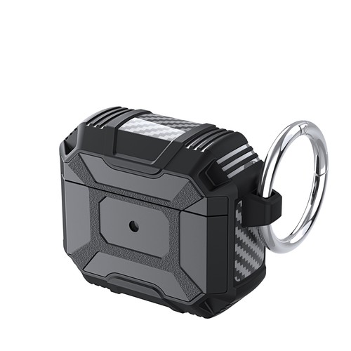 For AirPods 4th Gen 2024/AirPods 3/Pro 2 Rugged Case with Carabiner Keychain - Zdjęcie 15 z 15