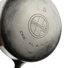 Vintage Griswold 9 Large Block Logo Cast Iron Skillet 710 First Casting Warped