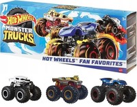 Fan Favorites Bone Shaker + Twin + Rodger Dodger 1:64 Hot Wheels Monster Trucks