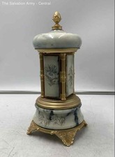 Multicolor Floral Hidden Compartment Decor For Lipstick Music Box