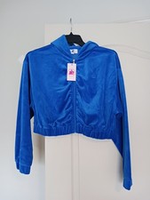 Juicy By Juicy Couture Velour Hooded Jacket Large NWT