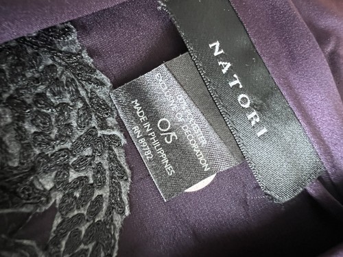 Natori NWT Purple Kimono Top Loungewear Robe One Size Classy Elegant - Picture 3 of 10