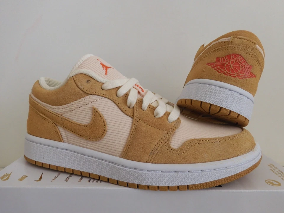 Nike Air Jordan 1 Low Se Twine-Naranja-Cuarzo Pana Mujer Talla 7.5 [DH7820-700] Foto 3 de 4