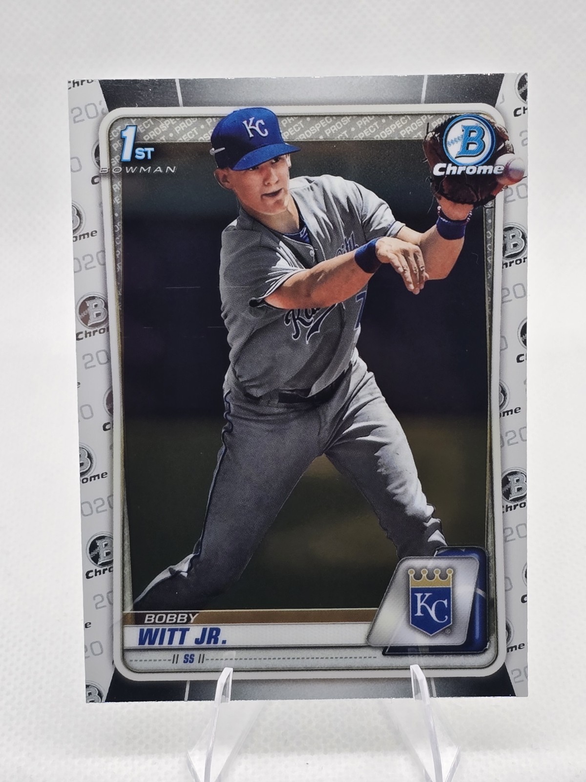 2020 Bowman Chrome Bobby Witt Jr. 1st Bowman Prospects #BCP-25 Kansas City