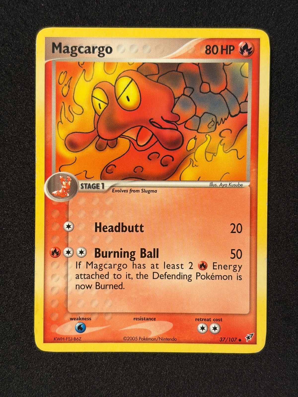 Magcargo Uncommon Deoxys 37/107 HP