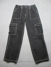 BDG Urban Outfitters Jeans Womens 30X29 Black Cargo Baggy Pocket Skate Denim