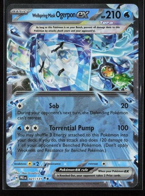 Wellspring Mask Ogerpon ex 027/131 SV: Prismatic Evolutions Pokemon TCG NM