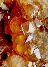 LUSTROUS VIBRANT HESSONITE GROSSULAR GARNET CRYSTAL MATRIX RAW GEMSTONE +gift