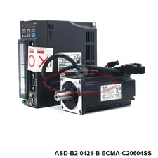   ASD-B2-0421-B ECMA-C20604SS 400W AC Servo Motor 1.27NM Servo Driver Kit #cv