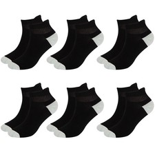 6 Pairs Mens Women Diabetic Health Quarter/Ankle Circulatory Socks Non Binding