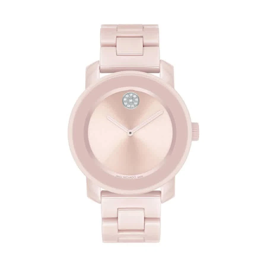 Movado Bold Quartz Pink Dial Ladies Watch 3600804