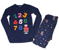 Hanna Andersson Sesame Street Count Numbers 2pc Pajamas Sz. 8 130cm