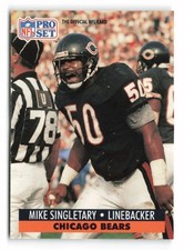 1991 Pro Set #458 Mike Singletary Chicago Bears