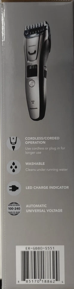 Panasonic ER-GB80-s Body and Beard Trimmer Hair Clipper Mens - Image 4 of 4