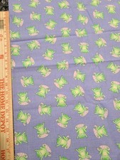 Frog print print Cotton Fabric 45" Wide By The Yard