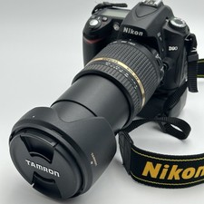 Nikon D90 12.3MP Digital SLR Camera Black w/ Tamron B003 18-270mm Lens Excellent