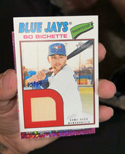 Topps 2026 Heritage Bo Bichette Autographed Game-Used Card Blue Jays ROR-BB