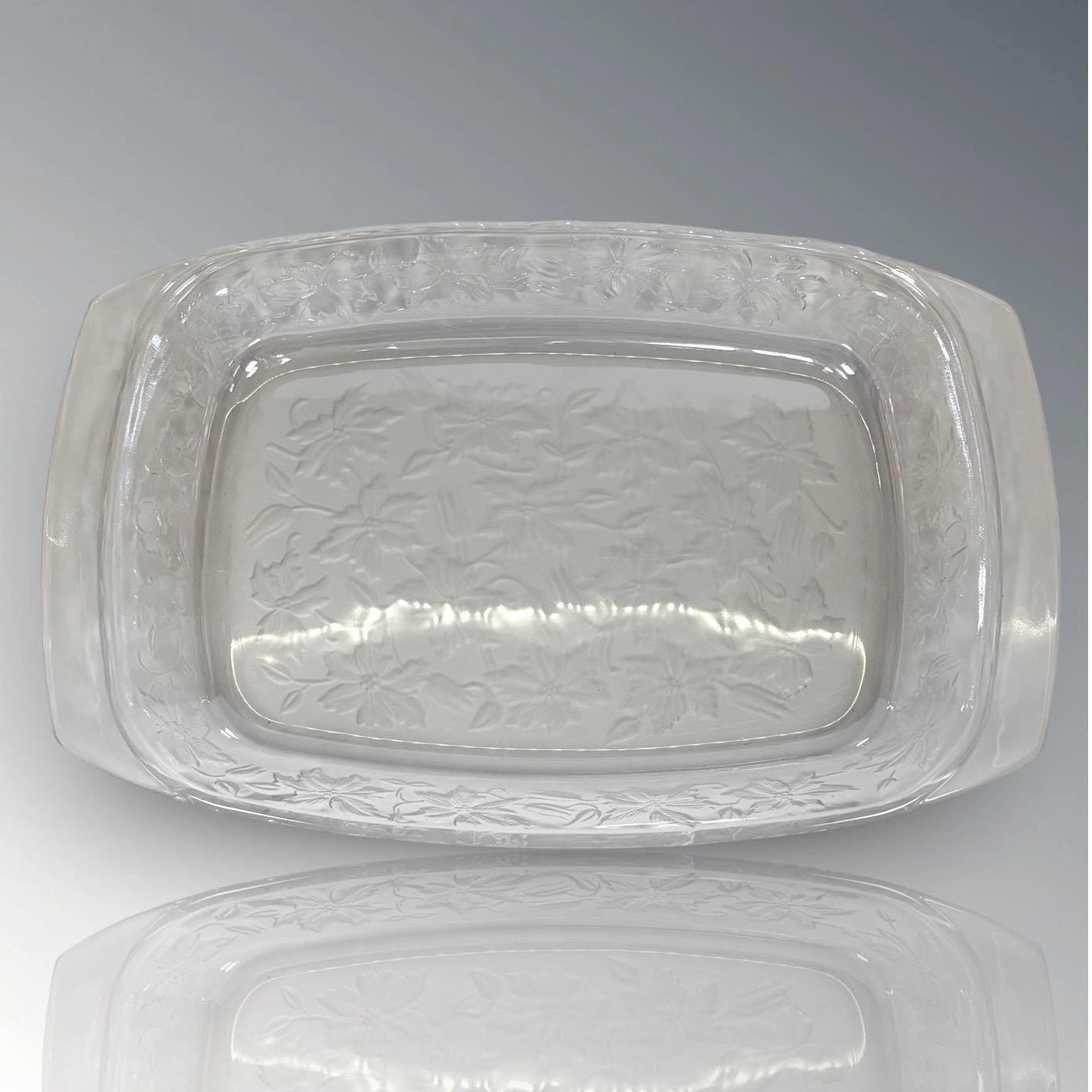 Princess House Heritage 13x8 Glass Casserole Dish Rectangular Baking w/ Handles