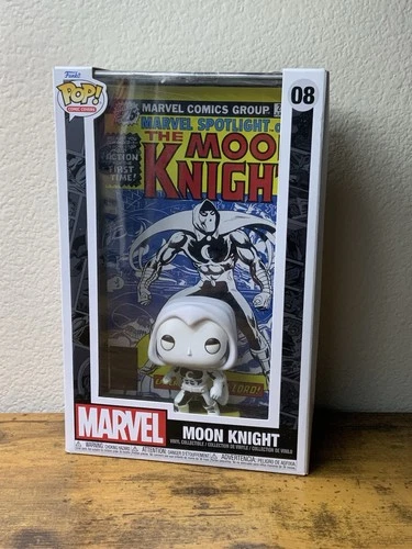 Funko Pop! Comic Book Cover with Case: Marvel - Moon Knight #08 Damage Box