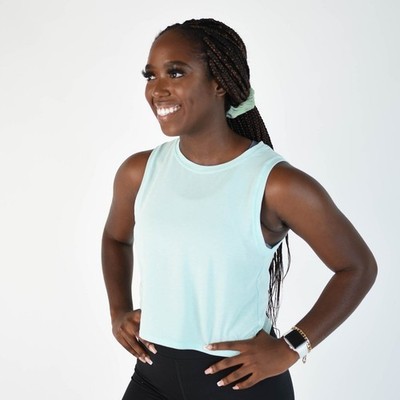 Fleo Dylan Muscle Crop Tank - Plume - XS (NEU)