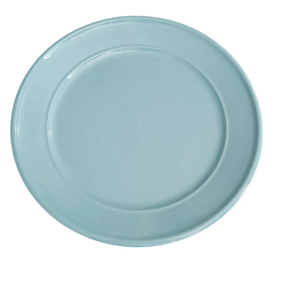 Amelia Topaz Teal Blue Dinner Plates MainStays Stoneware Set of 2 - Image 3 of 4