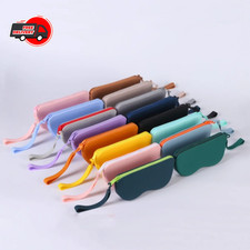 Soft Silicone Zipper Glasses Case Waterproof Dustproof Storage Bag for Women