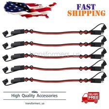 5PCS 14 Gauge 12" Power Connectors Cable 2 Pin Quick Disconnect Polarized Wire
