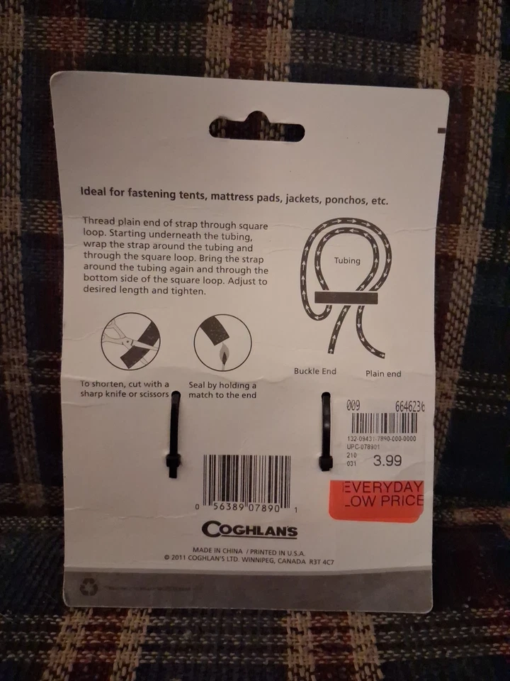 *SELLADO* Juego de 2 correas para saco de dormir o tienda de campaña para camping senderismo mochilero Foto 2 de 2