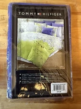 Tommy Hilfiger Folklore Euro Sham Purple/Blue European Pillow Sham 26” x 26” New