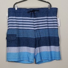 Somona Mens Striped Swimming Trunks Size XXL