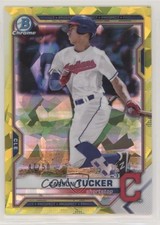 2021 Bowman Sapphire Edition Yellow Refractor 47/50 Carson Tucker #BCP-77 5ud