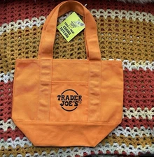 Trader Joe's Mini Canvas Tote Bag Halloween Limited Edition