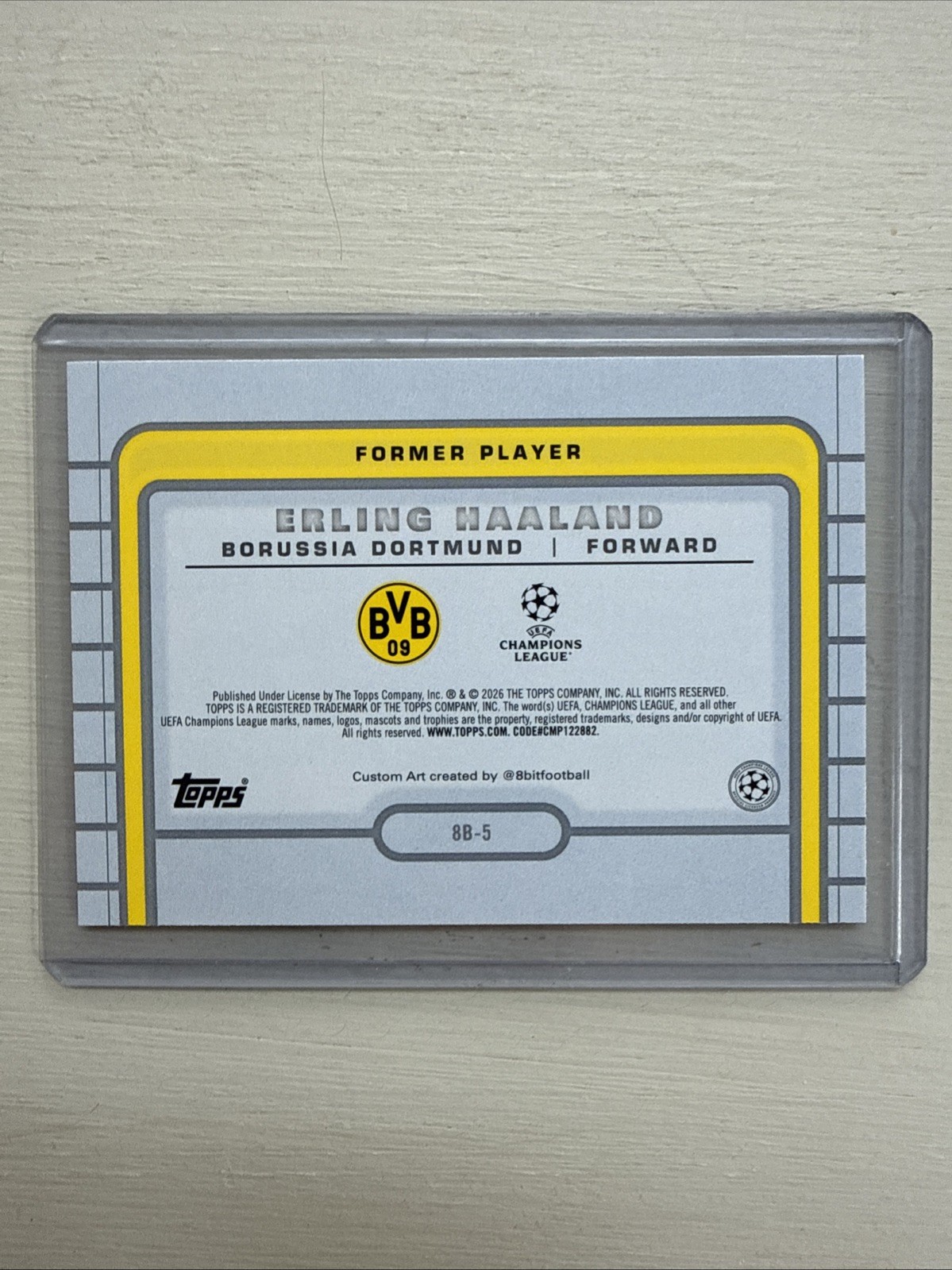 Erling Haaland Topps Flagship UCC 2025-26 8-Bit Shots #8B-5 Borussia Dortmund view 2