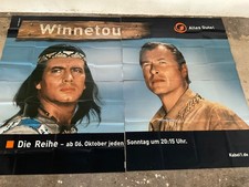 Karl May Winnetou Groß Plakat aus der Kabel 1 Werbung