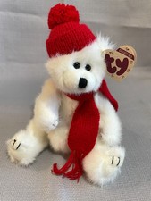 Ty Beanie Babies Peppermint Bear, arms and legs move 1993    (1340)