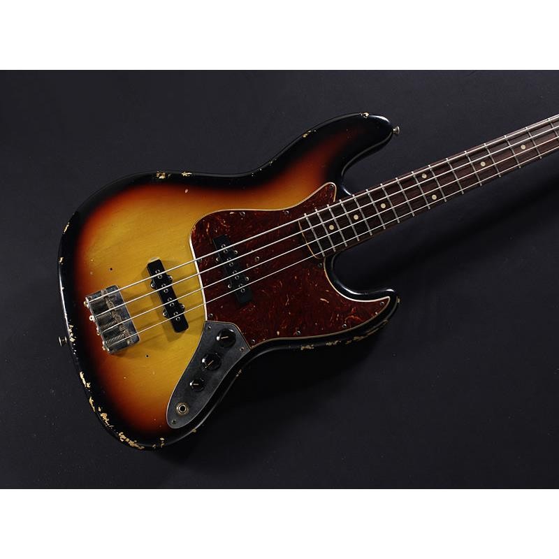 Used Fender Custom Shop 1964 Jazz Bass Relic (3 Color Sunburst/Rosewood) '08