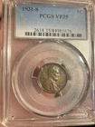 1931 S Lincoln Wheat Cent Penny PCGS VF35 Read Description