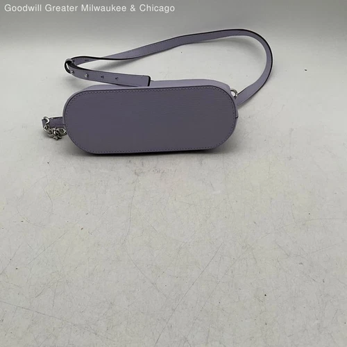 Kate Spade New York Womens Crossbody Purse Cutout Chain Strap Lavender White - Picture 4 of 9