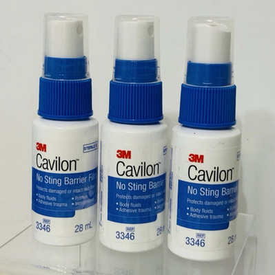 3 X Cavilon 3M #3346 No Sting Barrier Film Protectant Spray 28mL  Exp.2028/11
