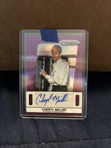 2025 Panini WNBA Prizm Basketball Cheryl Miller TB-CM Purple Auto /49