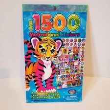 Unused Lisa Frank Motivational & Reward Sticker Book - Over 1500 Stickers