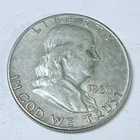 1960-D Franklin Half Dollar - 90% Silver - Circulated Coin #4935