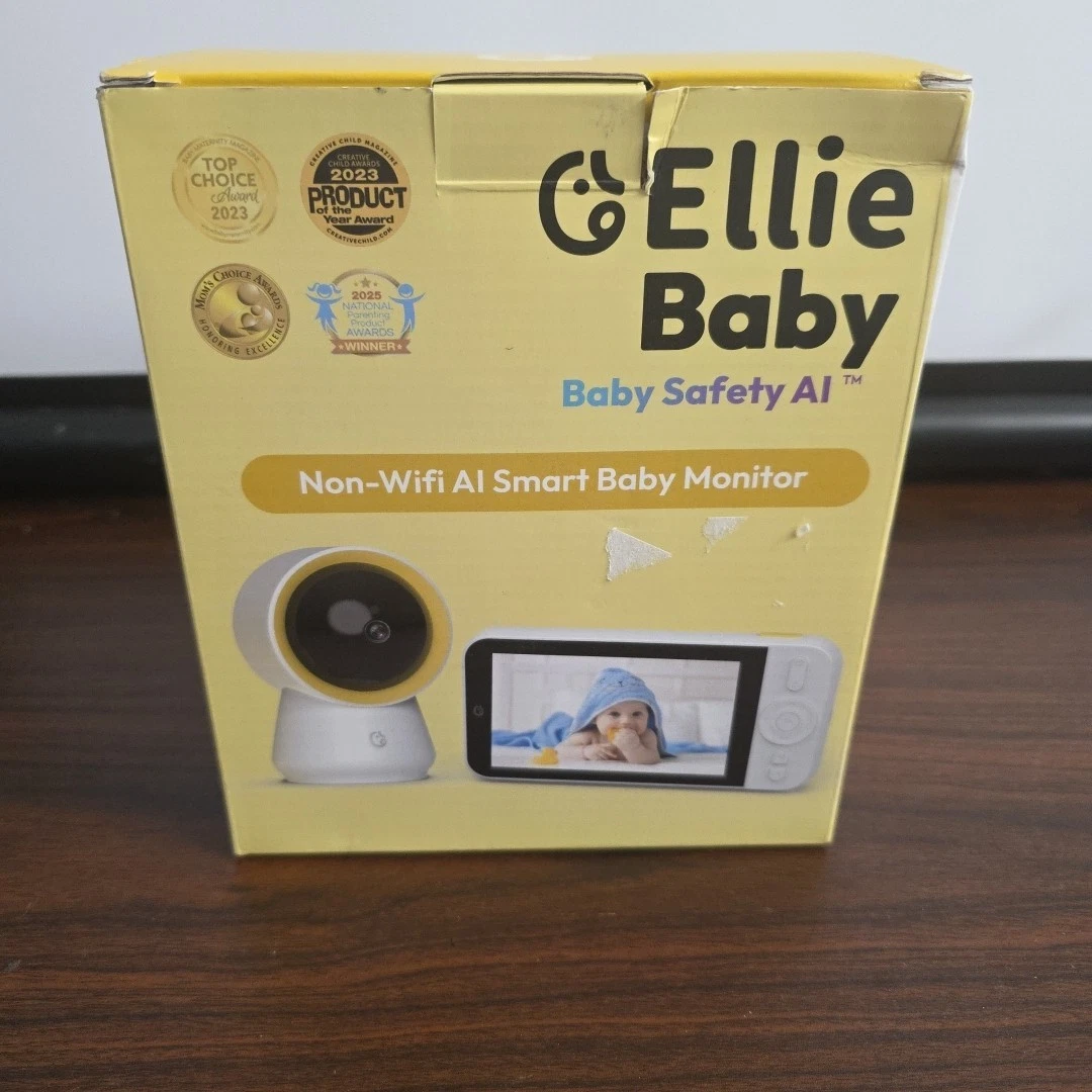 Ellie Baby Monitor, 5" IPS Screen, 1080P HD No WiFi Camera, 6000mA Battery
