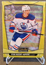 2024-25 O-Pee-Chee Platinum Ryan Nugent-Hopkins Neon Yellow Surge Oilers NHL
