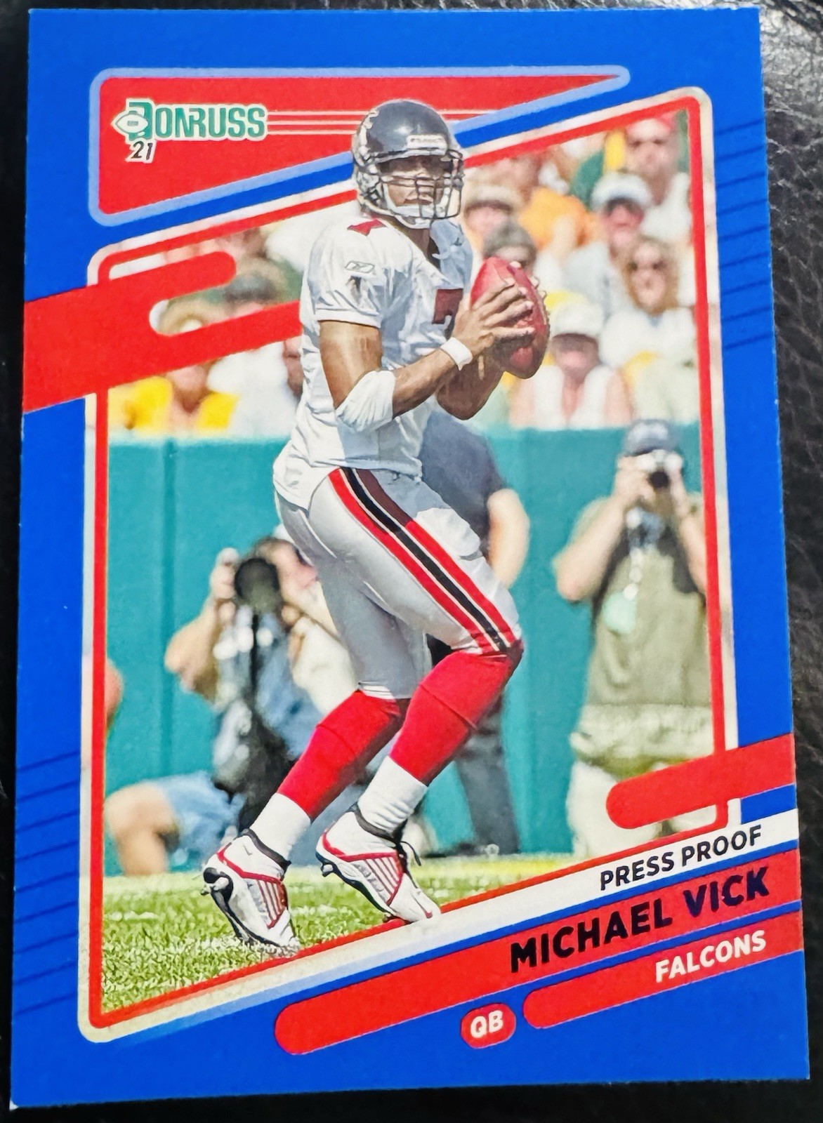 2021 Panini Donruss - Michael Vick #238 Press Proof Blue Atlanta Falcons