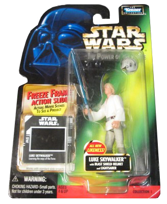 Star Wars: Power of the Force Freeze Frame Luke Skywalker w Blast Shield Helmet