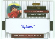 Kyle Lobstein Tampa Bay 2008 Razor Signature Autograph