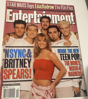 Entertainment Weekly Magazine 5. März 1999 N' Sync Britney Spears NSYNC kein Etikett